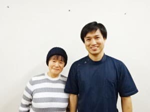 大橋 千代子様と院長のツーショット