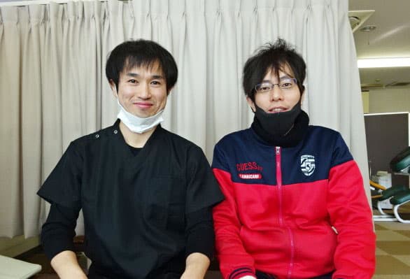 法花 亮太様と院長のツーショット