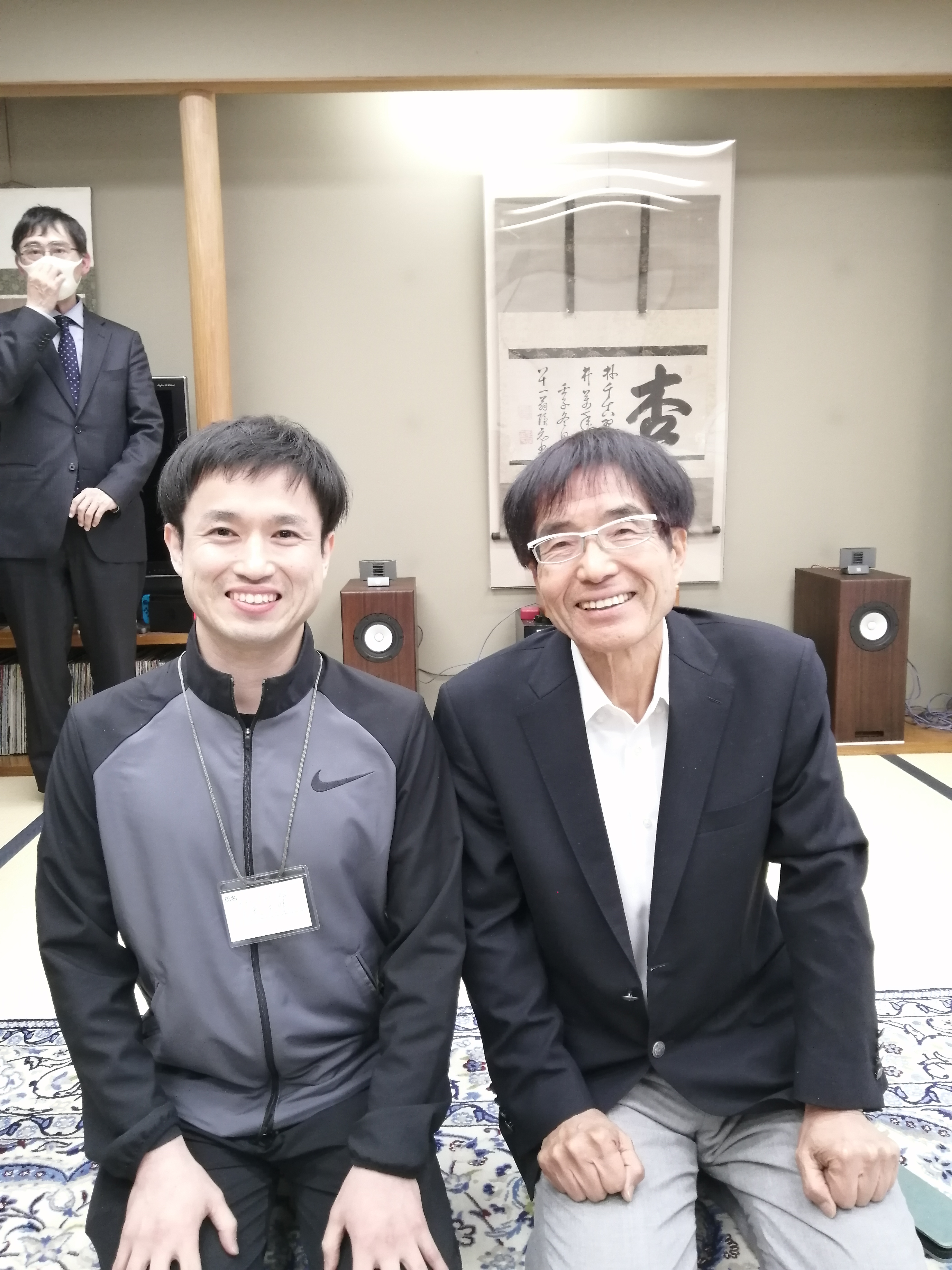 大黒充晴と山田豊文先生(杏林予防医学研究所)のツーショット