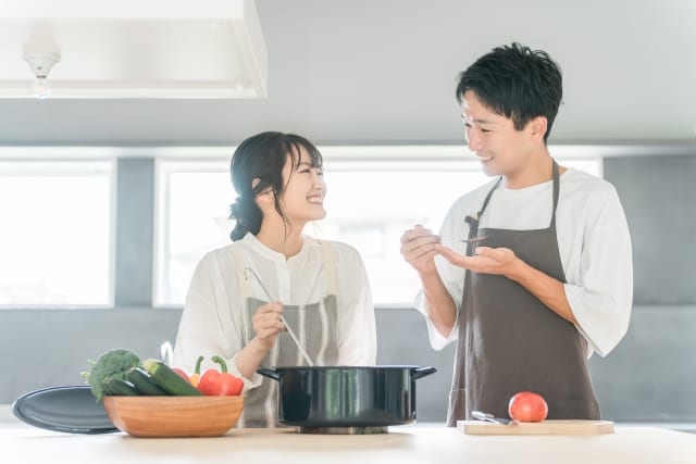 緑黄色野菜と卵を使った肌の材料を整える食事